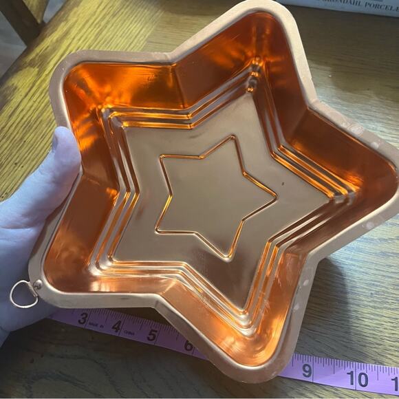 Vintage Copper Star Cake Pan Jello Mold Wall Decor - Picture 7 of 7